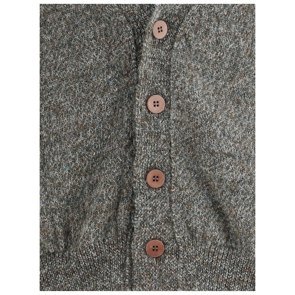 Magliano Gray Wool Cardigan Magliano