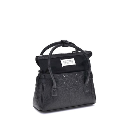 Margiela Black Calf Leather Bos Taurus Handbag Margiela