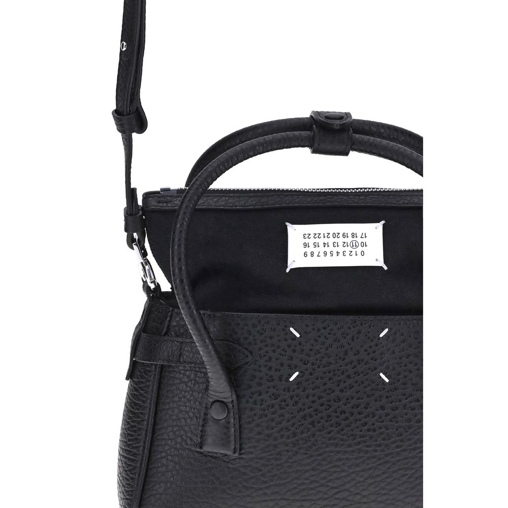 Margiela Black Calf Leather Bos Taurus Handbag Margiela