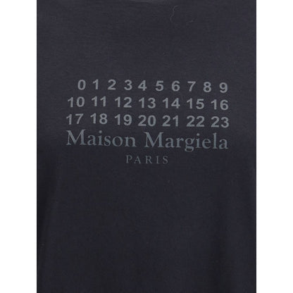 Margiela Black Cotton T-Shirt Margiela
