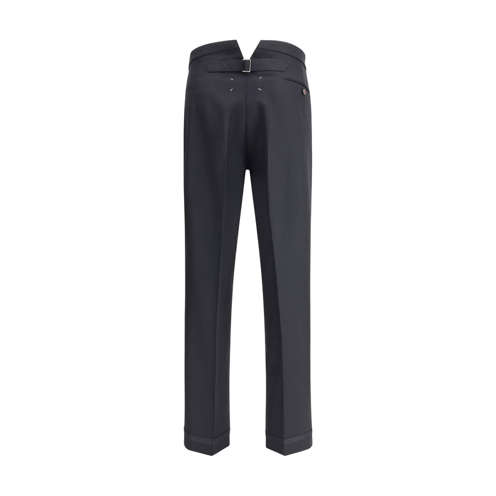 Margiela Black Wool Dress Pants Margiela