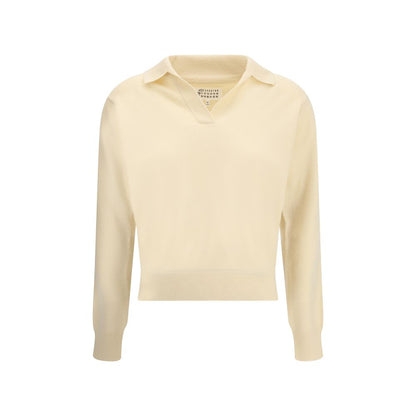 Margiela Cream Fleece Wool Sweater Margiela