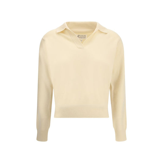 Margiela Cream Fleece Wool Sweater Margiela