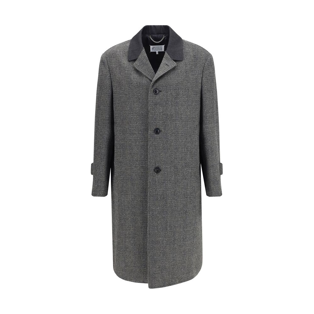 Margiela Gray Fleece Wool Coat Margiela