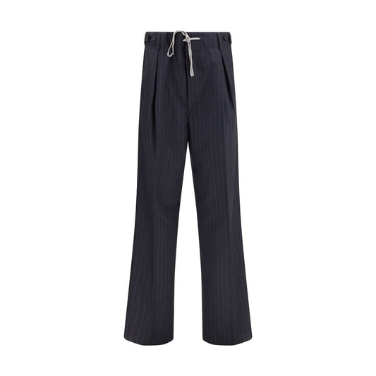 Margiela Gray Wool Casual Pants Margiela
