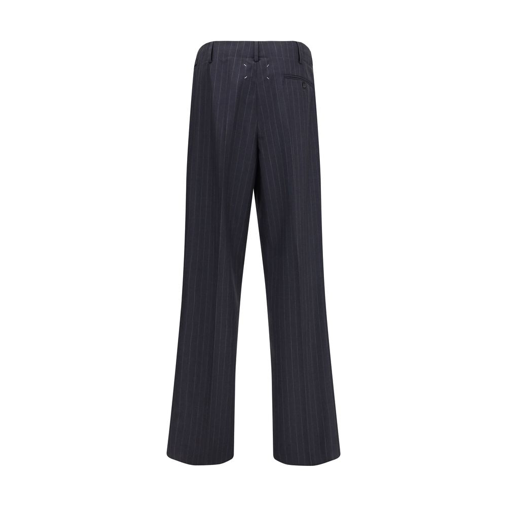 Margiela Gray Wool Casual Pants Margiela