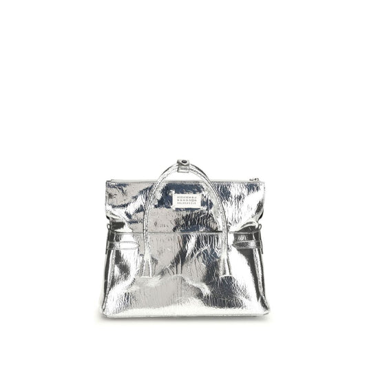 Margiela Silver Calf Leather Bos Taurus Handbag Margiela