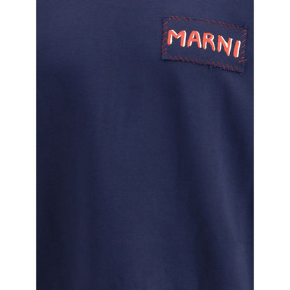 Marni Blue Cotton Sweatshirt Marni