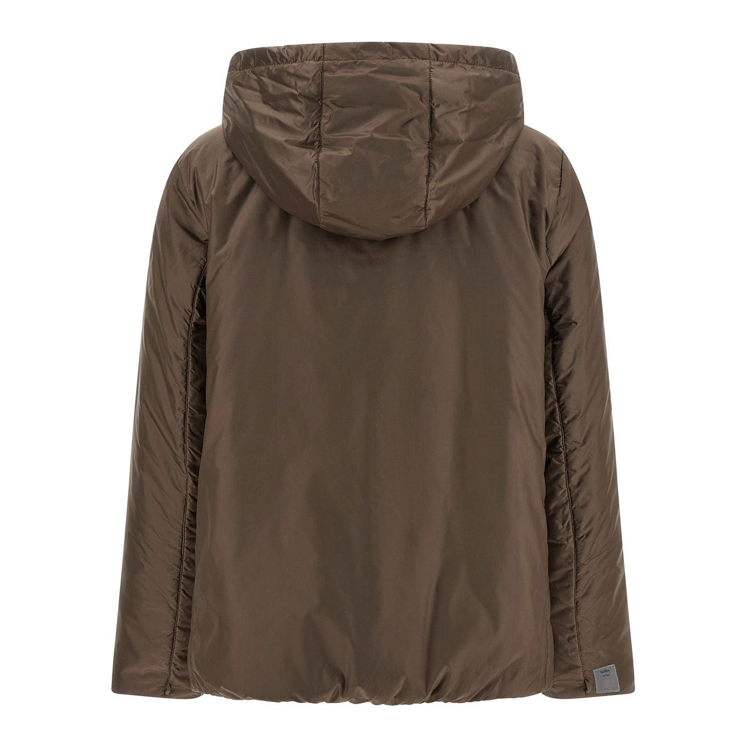 Max Mara Brown Polyester Full-Length Jacket