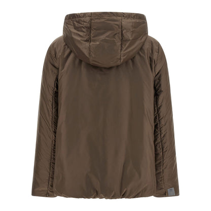 Max Mara Brown Polyester Full-Length Jacket