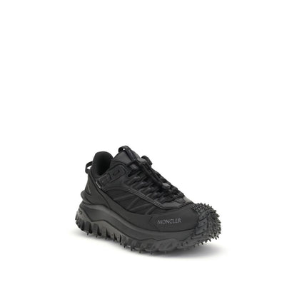 Moncler Black Calf Leather Bos Taurus Athletic Sneakers Moncler
