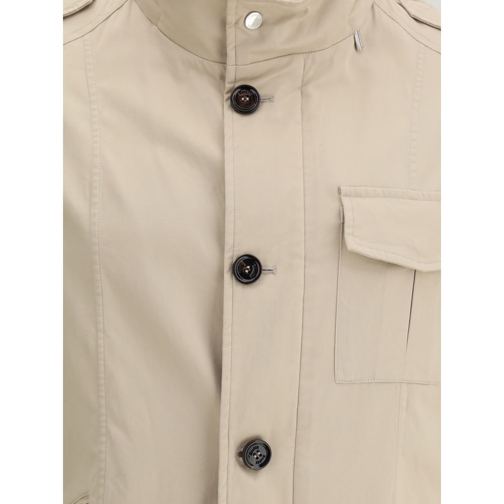 MooRER Beige Cotton Coat MooRER