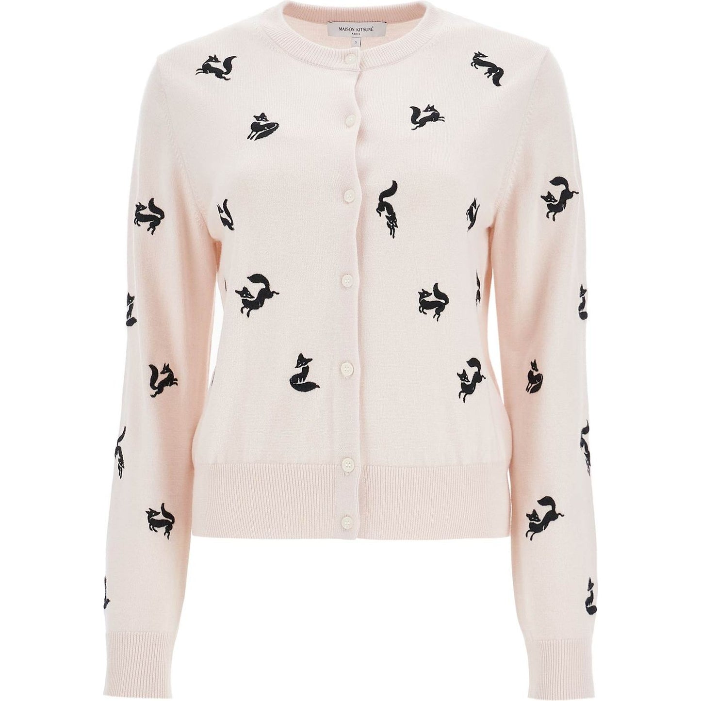 Maison Kitsune fancy fox cardigan Knitwear Maison Kitsune