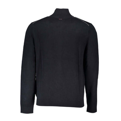 Napapijri Black Tessuto Men Cardigan