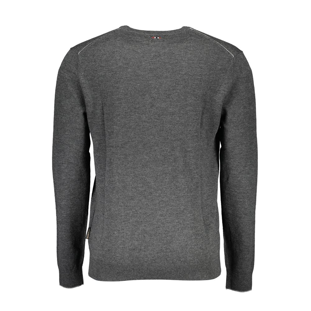 Napapijri Grigio Wool Mens Sweater
