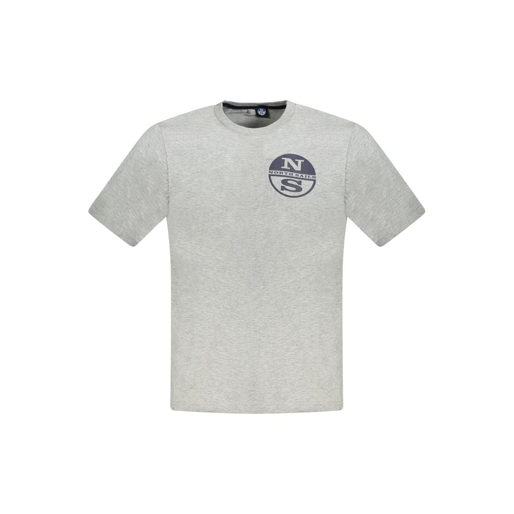 North Sails Gray Cotton Men's T-Shirt