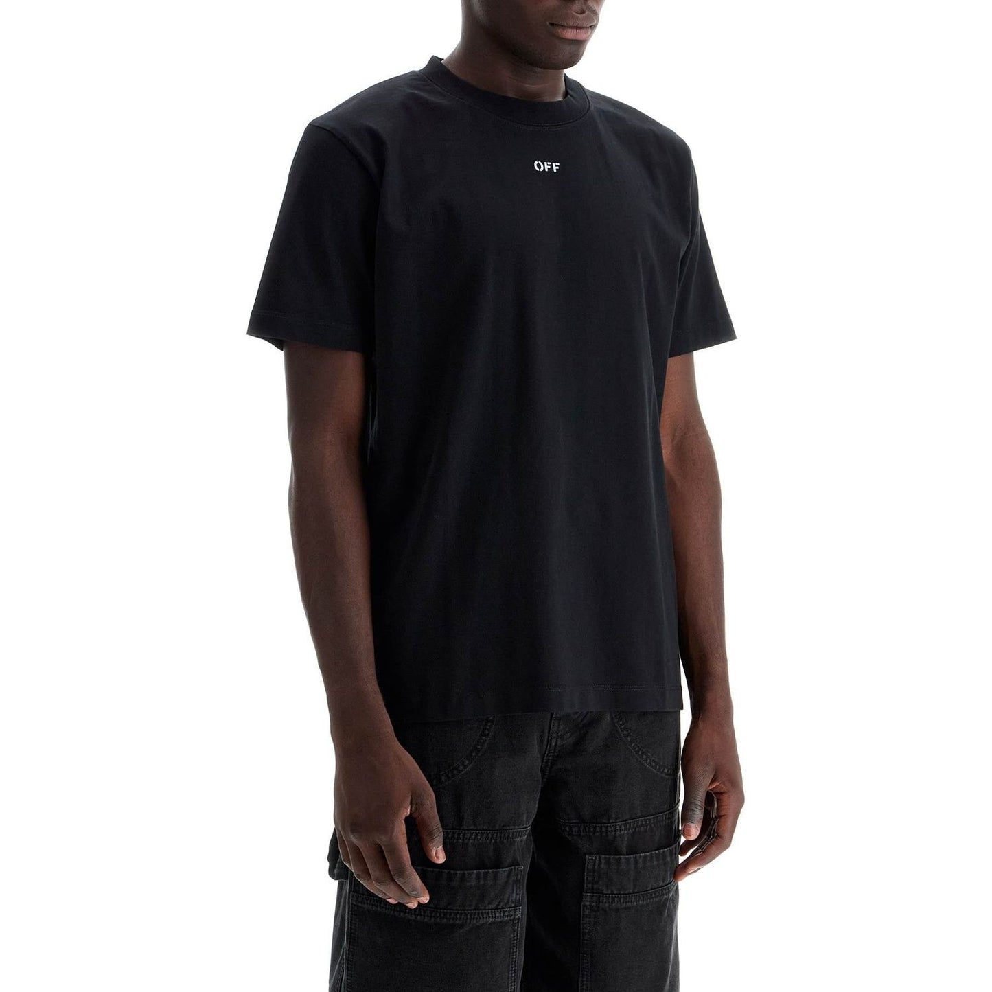 Off-White "round-neck t-shirt with off Topwear Off-White