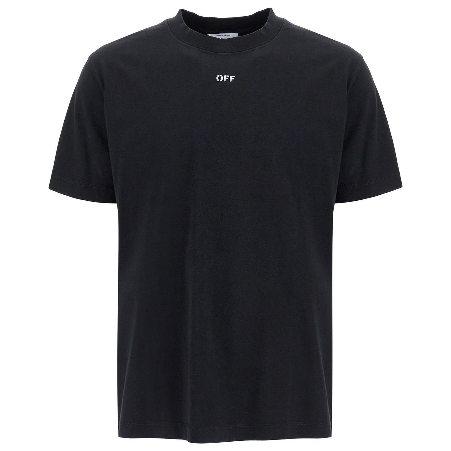 Off-White "round-neck t-shirt with off Topwear Off-White