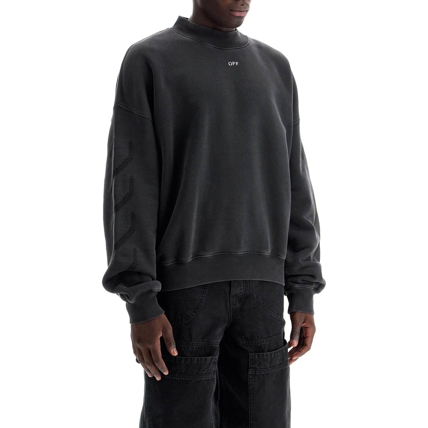 Off-White st. matthew crewneck sweatshirt with arrow Topwear Off-White