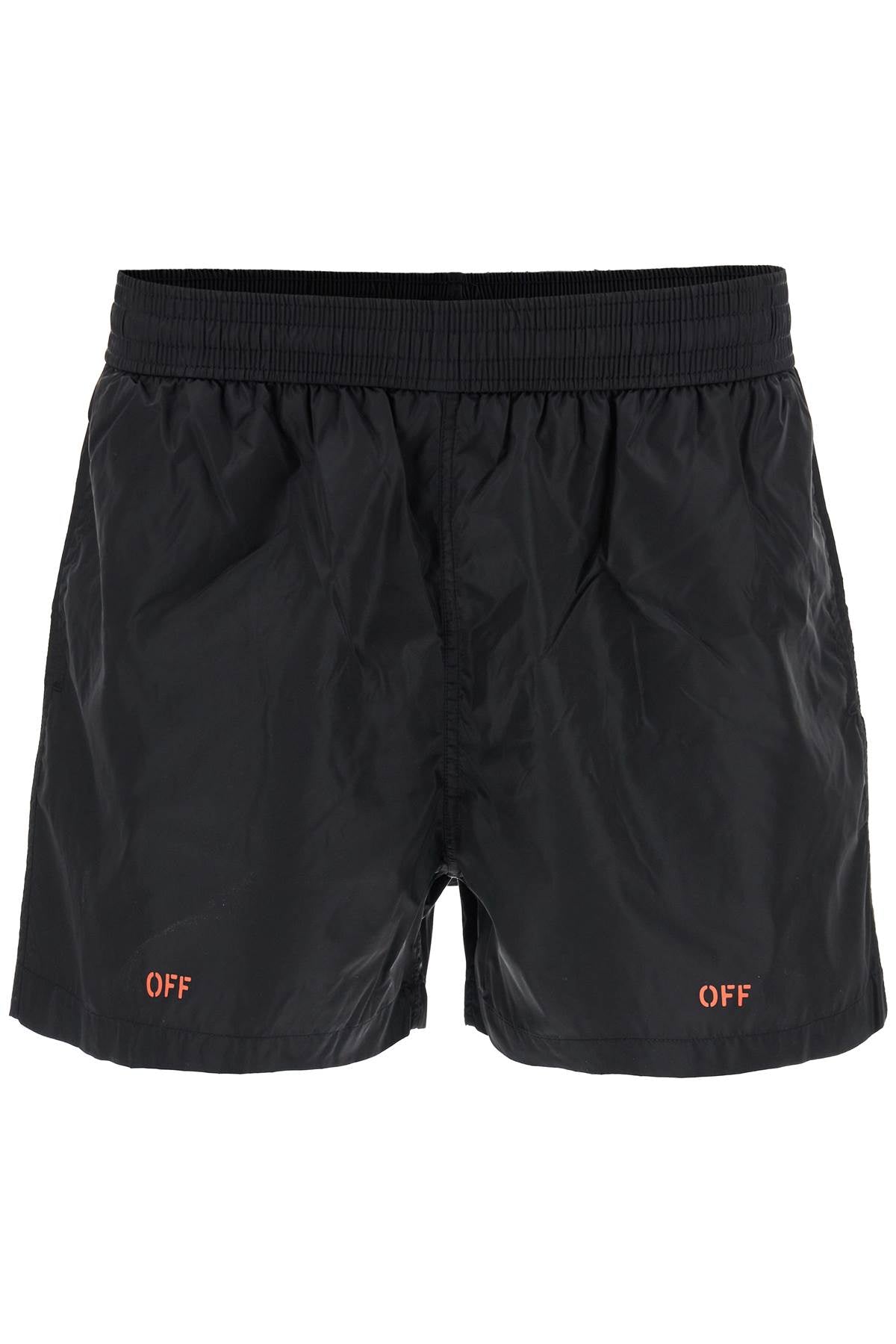 Off-White icina\n\n'officina logo sea bermuda Beachwear & underwear Off-White