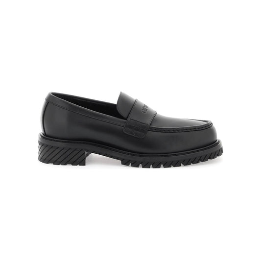 Off-White leather loafers for