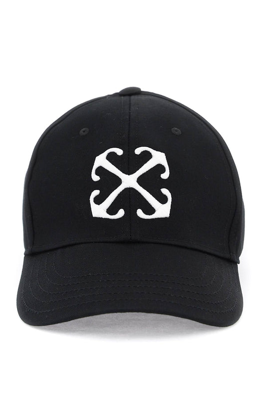 Off-White arrow logo baseball cap with adjustable Scarves Hats & Gloves Off-White