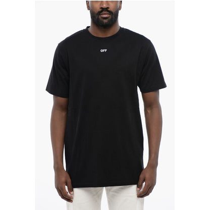 Off-White Black Cotton ARROW Crew-neck T-shirt Off-White