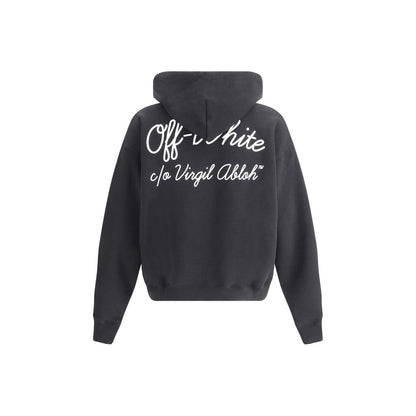 Off-White Black Cotton Sweatshirt Off-White