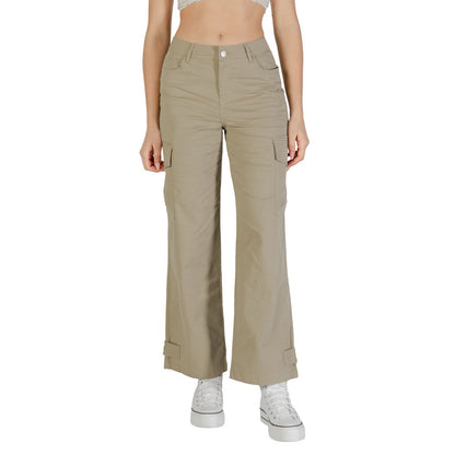 Only Beige Cotton Cargo Pants Only