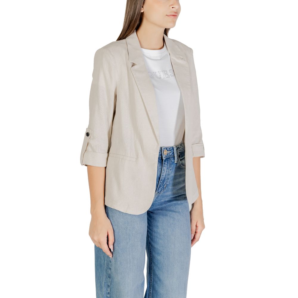 Only Beige Linen Blazer Only