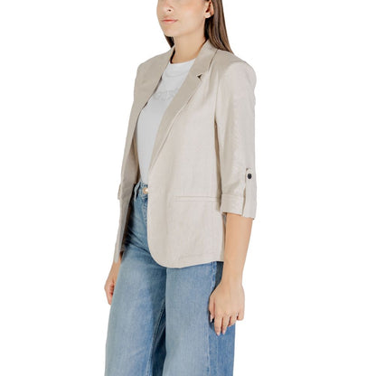 Only Beige Linen Blazer Only