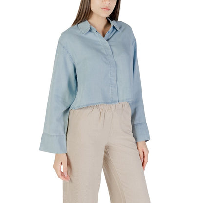 Only Light Blue Lyocell Blouse