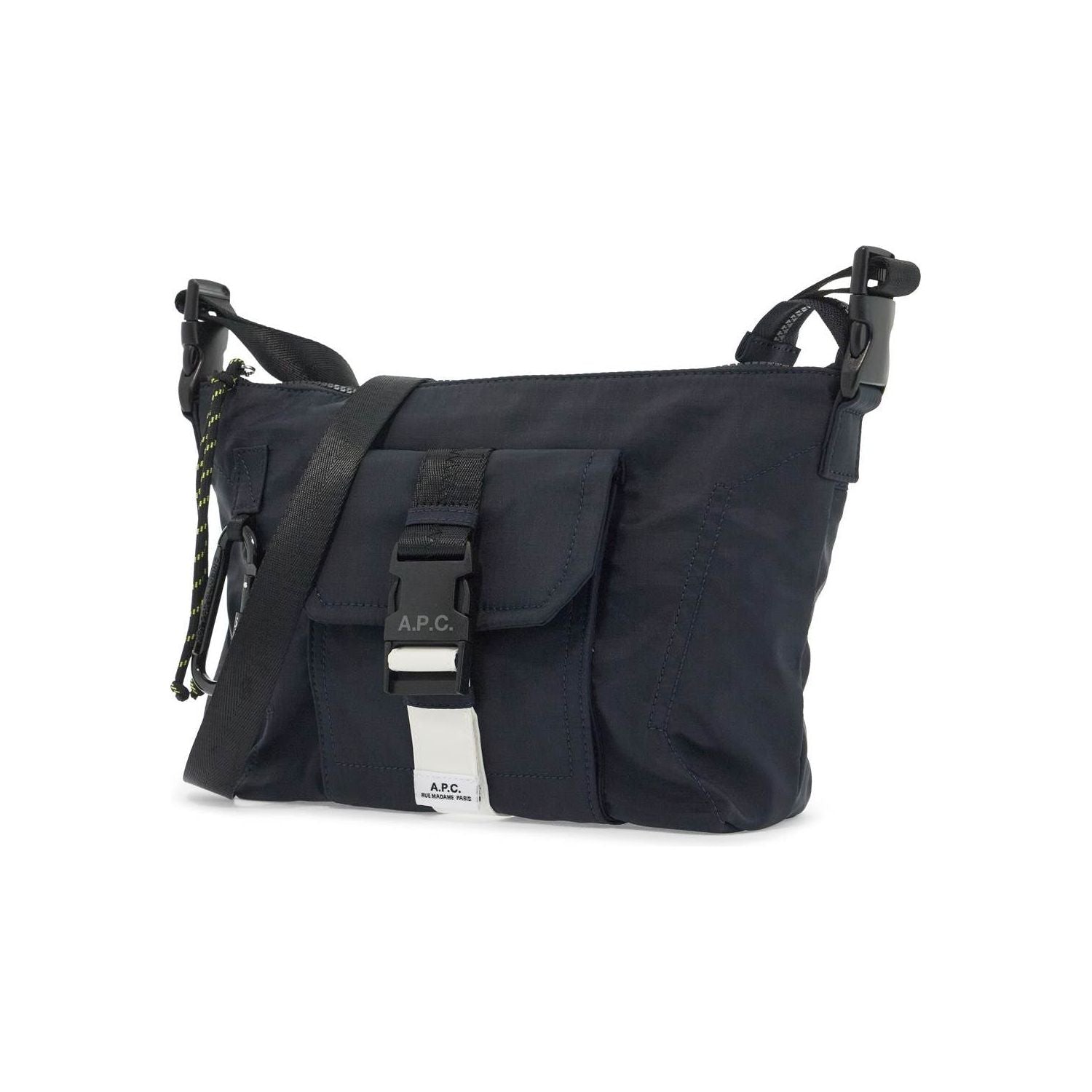 Front view with bag zipped and handles upright.