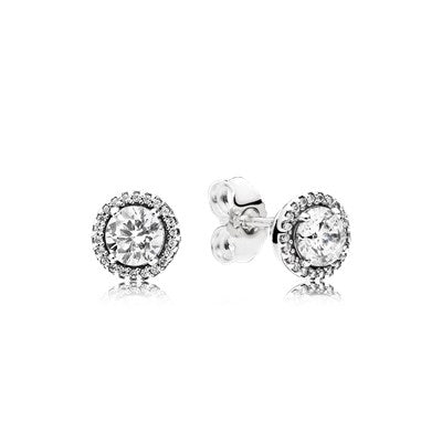 PANDORA Mod. ROUND SPARKLE STUD EARRINGS