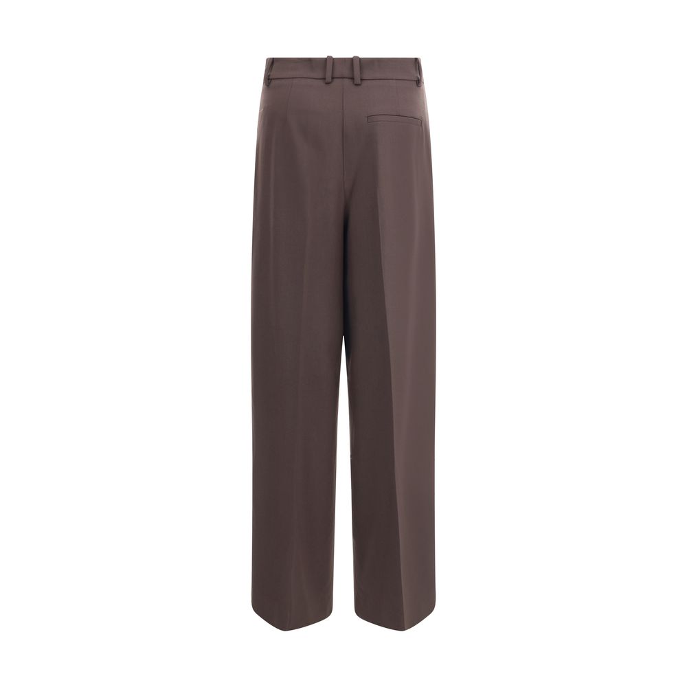 P.A.R.O.S.H. Brown Fleece Wool Dress Pants P.A.R.O.S.H.