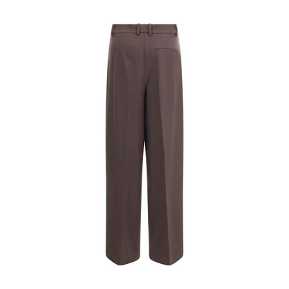P.A.R.O.S.H. Brown Fleece Wool Dress Pants P.A.R.O.S.H.