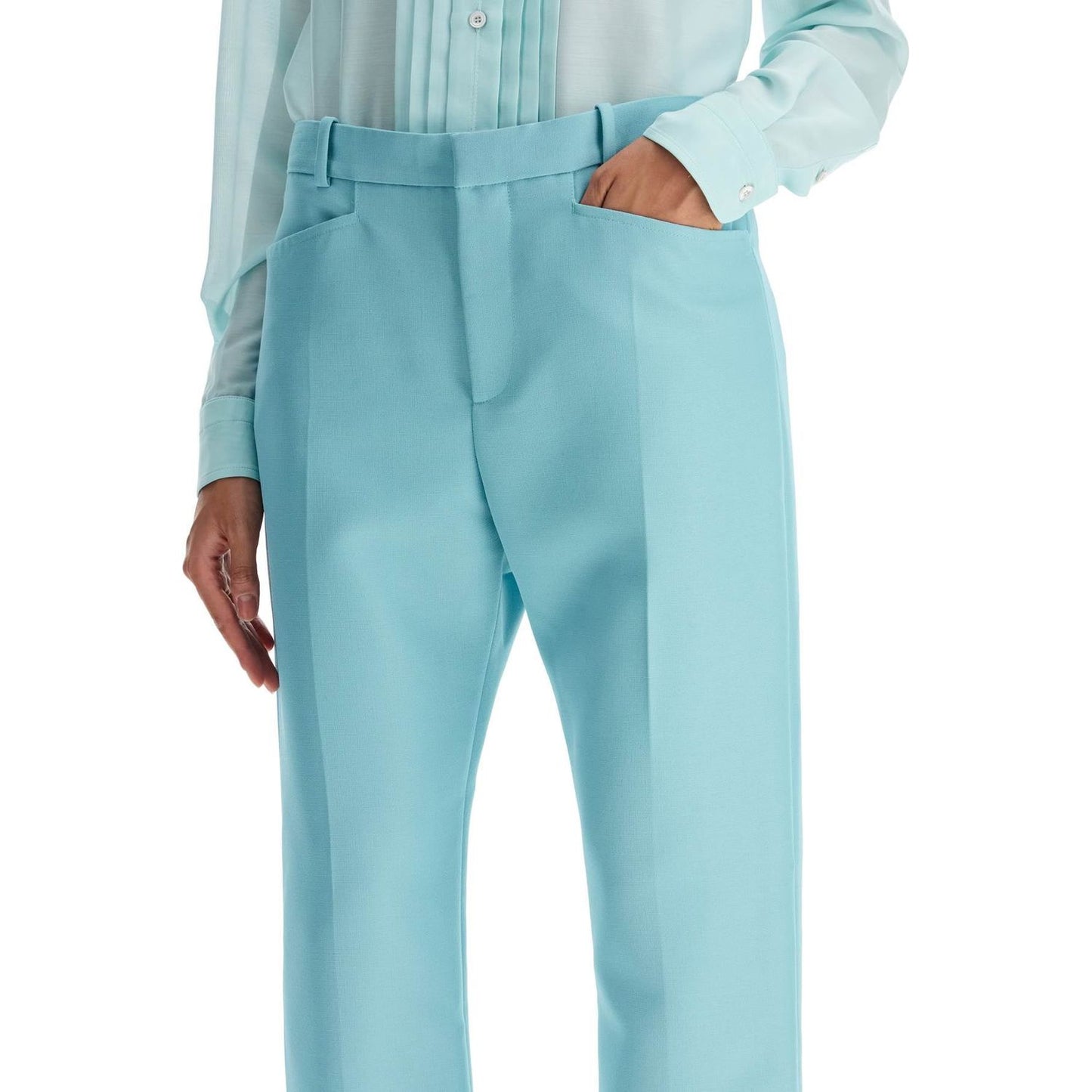 Tom Ford wallis cigarette pants in hopsack fabric Trousers Tom Ford