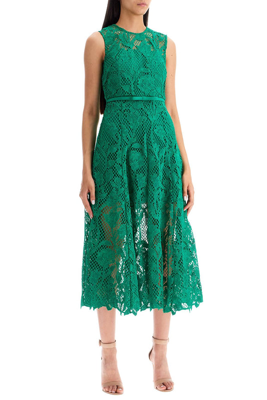 Self-Portrait Self Portrait sleeveless midi lace dress Dresses Self-Portrait