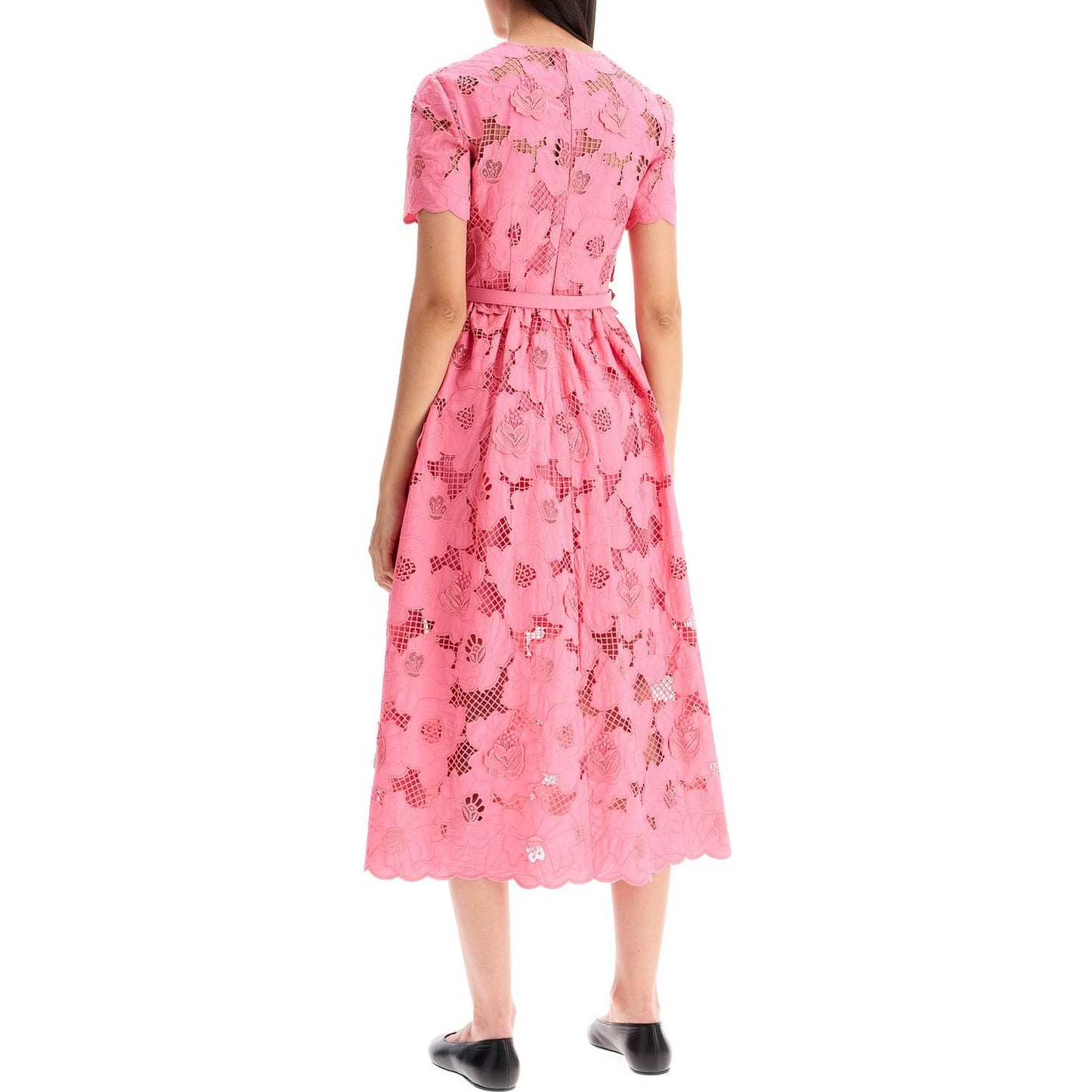 Self-Portrait Self Portrait midi lace dress in seven Dresses Self-Portrait