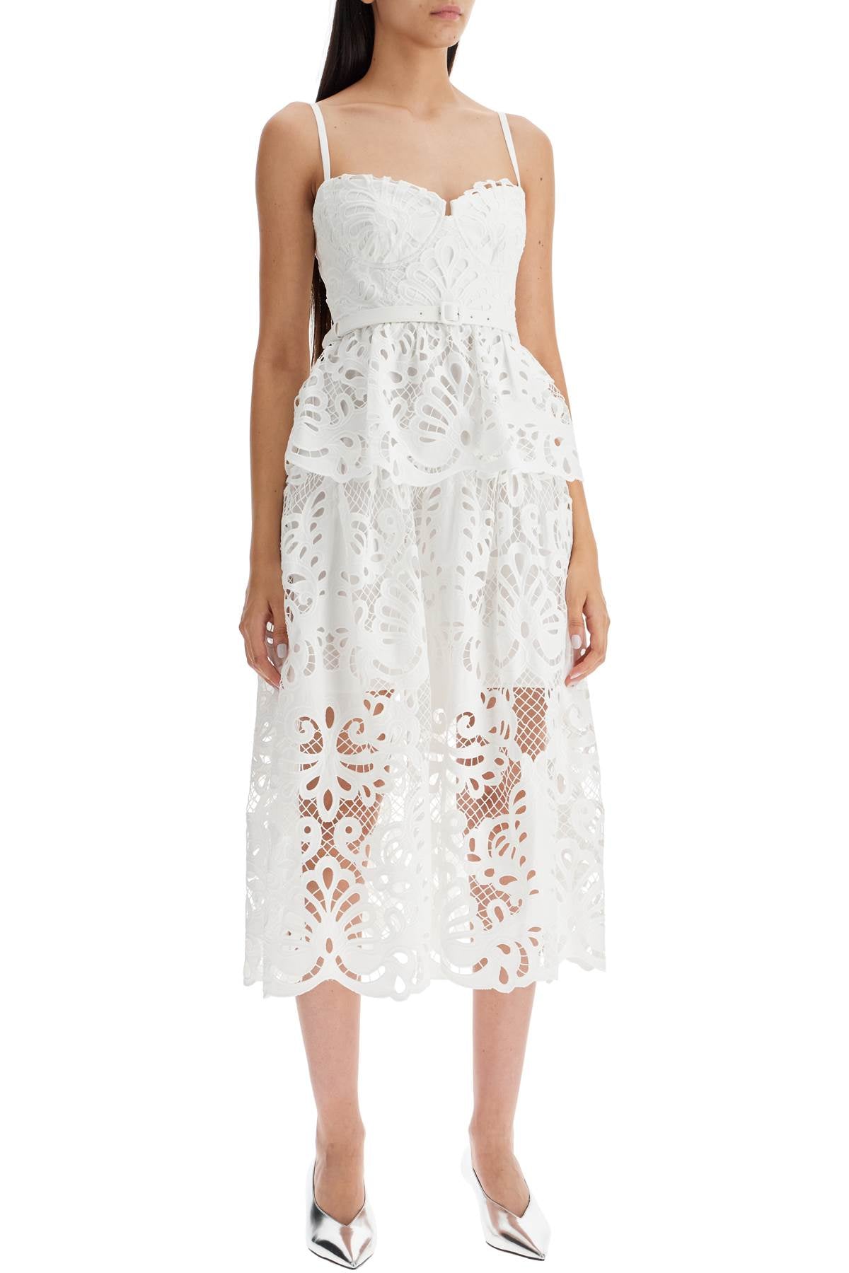 Self-Portrait Self Portrait lace bustier dress with belt Dresses Self-Portrait