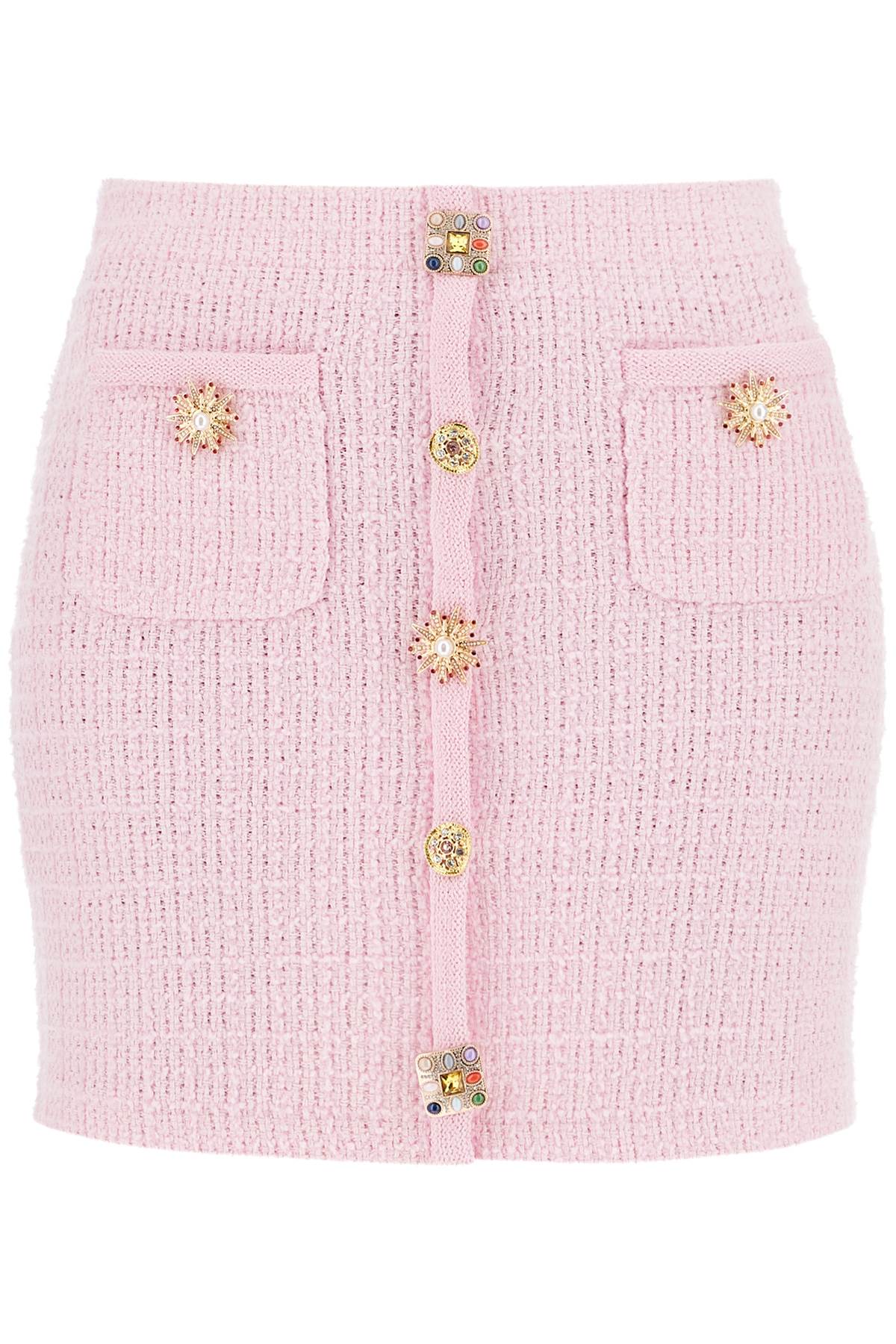 Self-Portrait Self Portrait 'knitted mini skirt with jewel buttons Skirts Self-Portrait