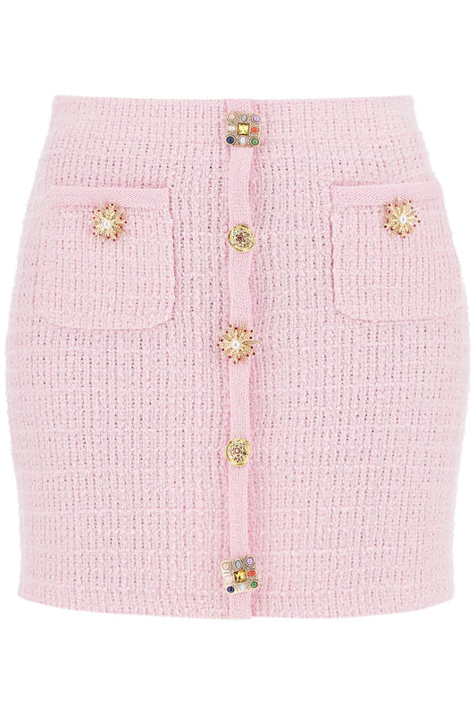 Self-Portrait Self Portrait 'knitted mini skirt with jewel buttons Skirts Self-Portrait