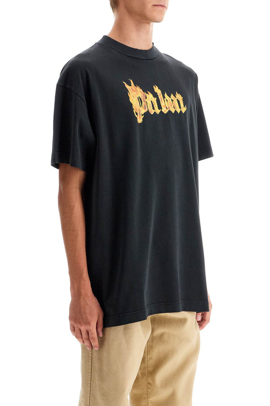 Palm Angels 'burning logo t-shirt Topwear Palm Angels