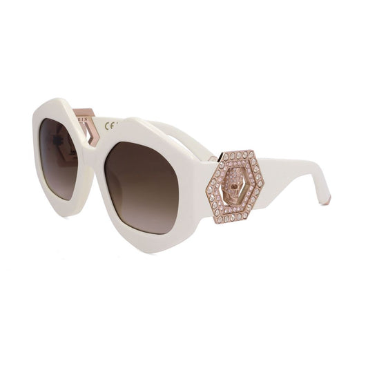 Philipp Plein White Acetate Sunglasses Philipp Plein