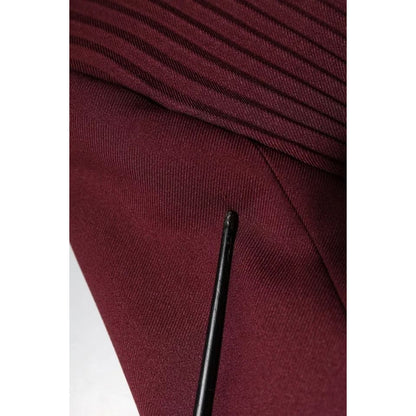 Philosophy Maroon Belted Button Down Dress Philosophy