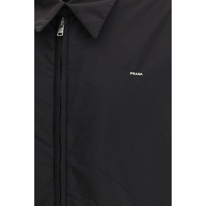 Prada Black Recycled Polyamide Full-Length Jacket 1728,72470364320,Black,Clothing,Full-Length Jackets - Jackets & Coats - Clothing,IT48 | M,IT52 | XL,Jackets & Coats - Clothing,Men,New with tags,Prada