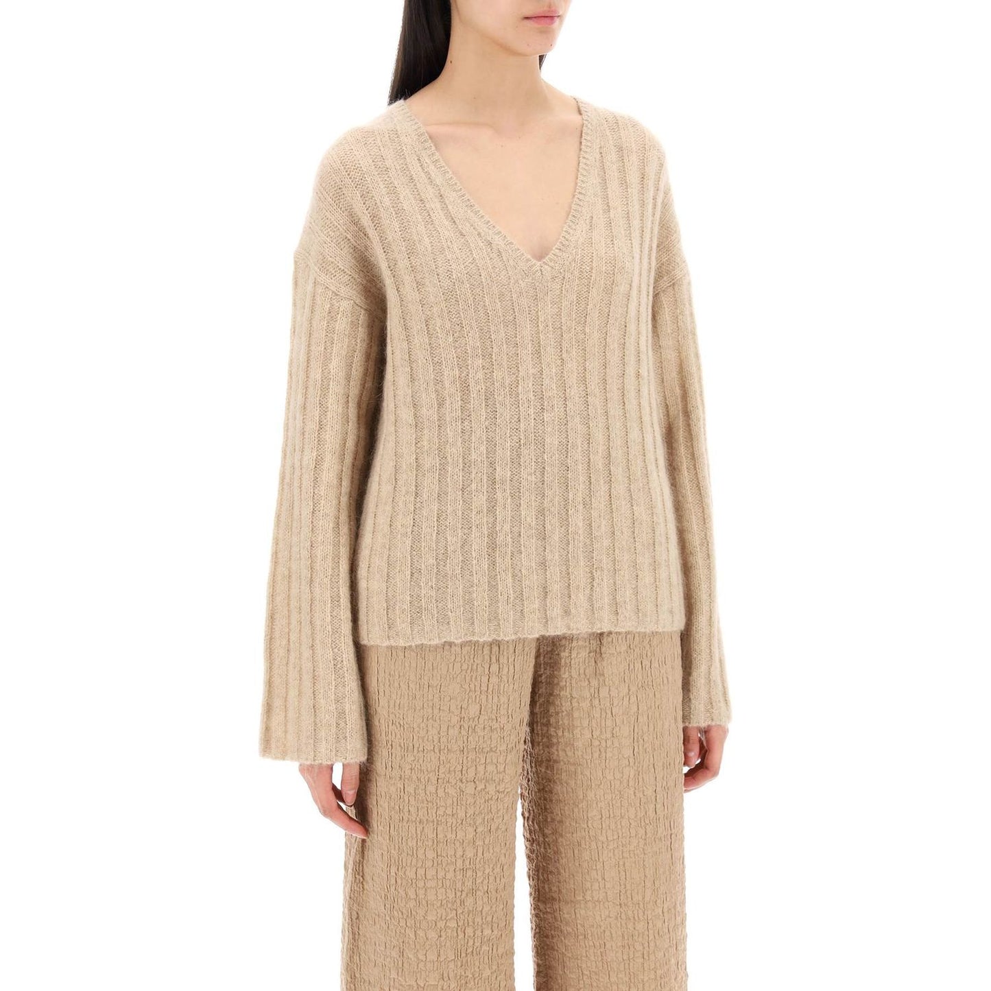 By Malene Birger cimone sweater in flat-ribbed knit Knitwear By Malene Birger