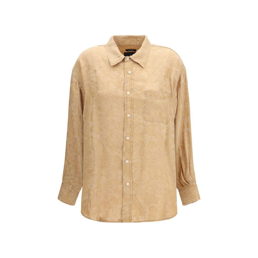 R13 Orange Viscose Pattern Shirt 1728,72470364320,Clothing,M,New with tags,Orange,Pattern - Shirts - Clothing,R13,S,Shirts - Clothing,Women