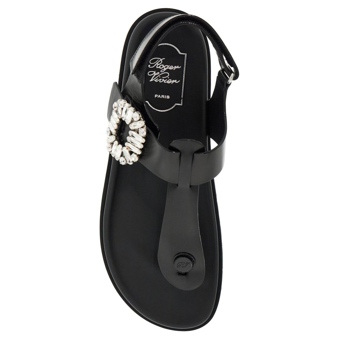 Roger Vivier leather slidy viv' flip-f Sandals Roger Vivier