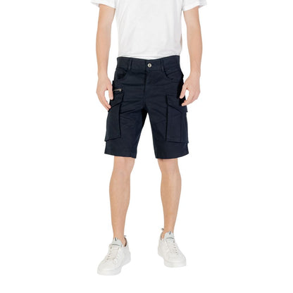 Replay Blue Cotton Bermuda Shorts Replay